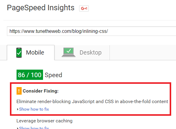 Inline CSS and JavaScript for performance
